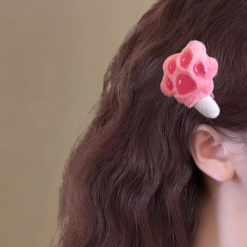 可爱疯狂动物城周边爪爪冰棍发夹毛绒猫爪卡通少女侧边刘海夹发饰,淘宝优惠券,粉丝福利购,淘宝优惠卷