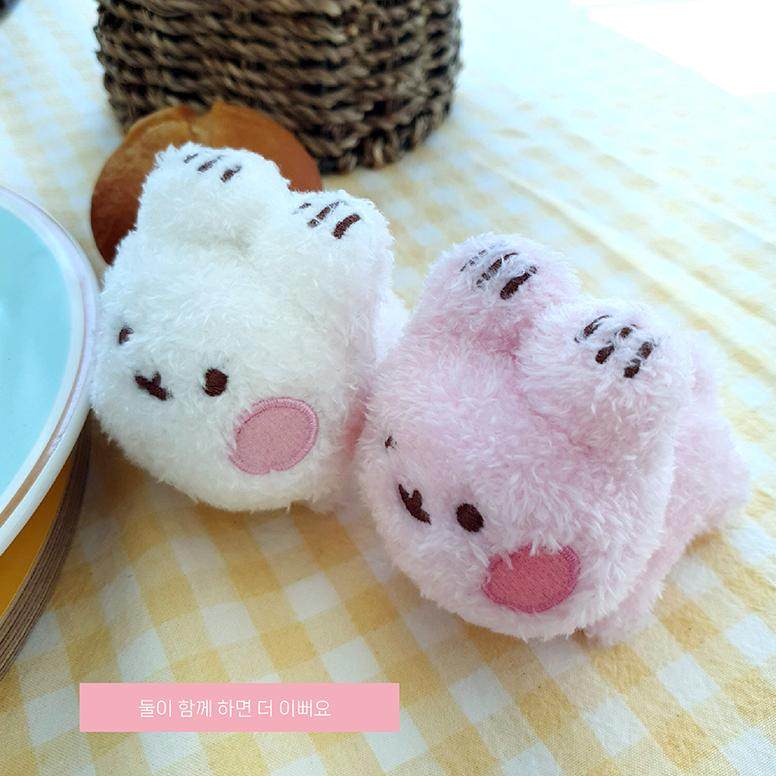 韩国代购Ratora迷你白色小兔子毛绒玩偶挂件钥匙扣包挂件周边礼物,淘宝优惠券,粉丝福利购,淘宝优惠卷