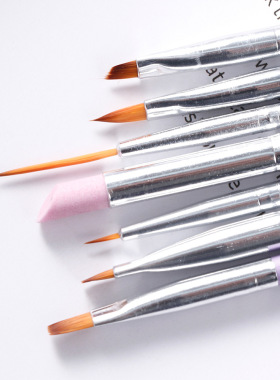 UV Gel Nail Art Brush Polish Painting Pen Kit/美甲光疗点钻笔