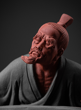 炼器伯牙抚琴禅意香插装饰摆件