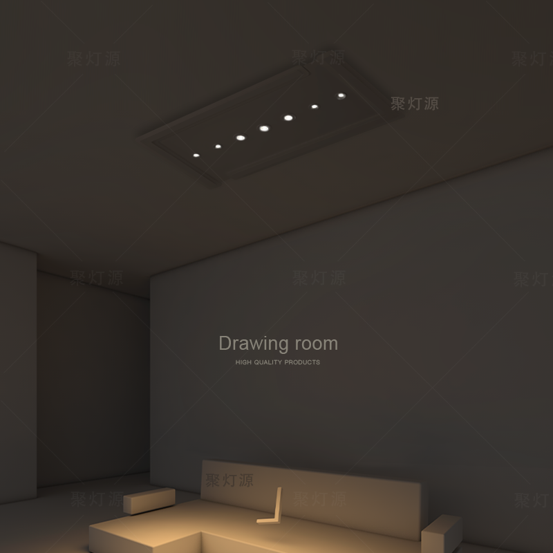 长方形无主灯客厅灯创意led吸顶灯简约现代卧室灯超薄餐厅房间灯 - 图1