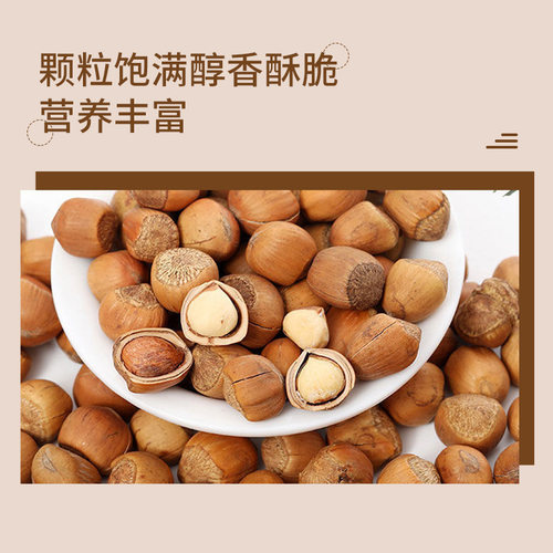 2026年东北山榛子铁岭特产榛子炒货原味开口新鲜干果坚果袋装礼盒 - 图1