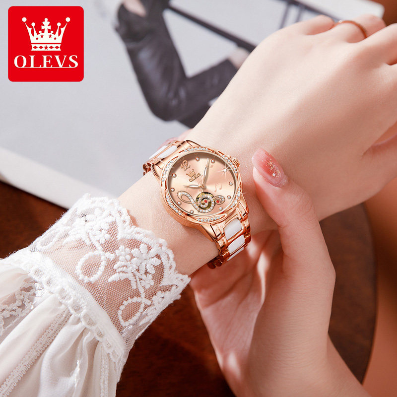 瑞士新款正品牌女士全自动轻机械表 pou国产腕表