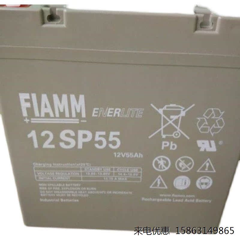 FIAMM非凡蓄电池12V55AH铅酸免维护12SP55直流屏机房后备UPS电源 - 图2