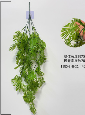 亚马逊壁挂波斯草藤条蕨类假花