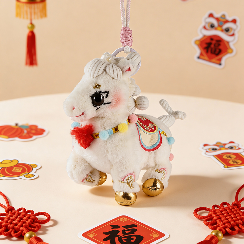 总台文创2026马年吉祥物毛绒包挂书包挂件儿童公仔,淘宝优惠券,粉丝福利购,淘宝优惠卷