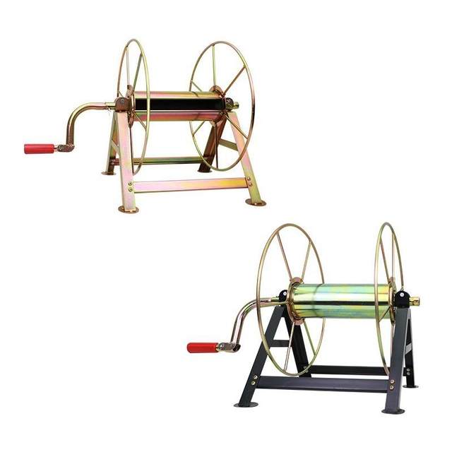 Water pipe truck storage rack stainless steel pipe collection artifact coil pipe winding machine hose agricultural hand-crank pipe collection pipe coil pipe coil