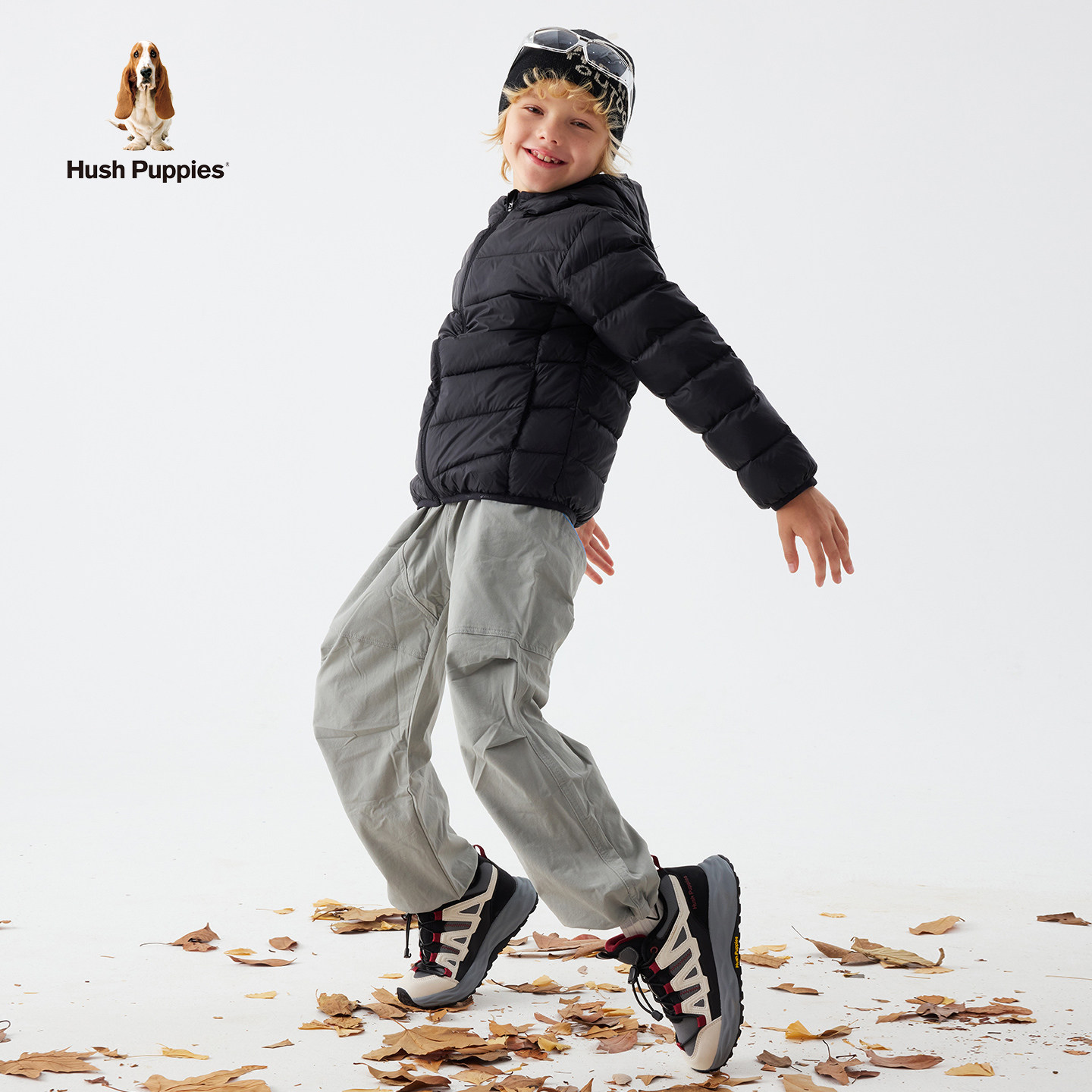 暇步士童鞋男童棉鞋冬季儿童运动鞋软底黑色中大童徒步跑步休闲鞋,淘宝优惠券,粉丝福利购,淘宝优惠卷