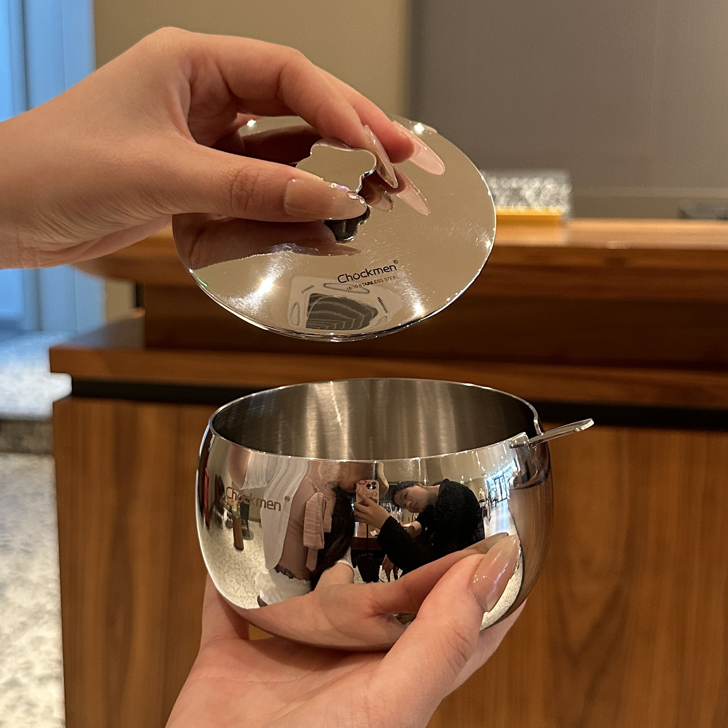 【初德国】【18/10不锈钢】【贵族体验】调料罐带小勺子调味罐 - 图2