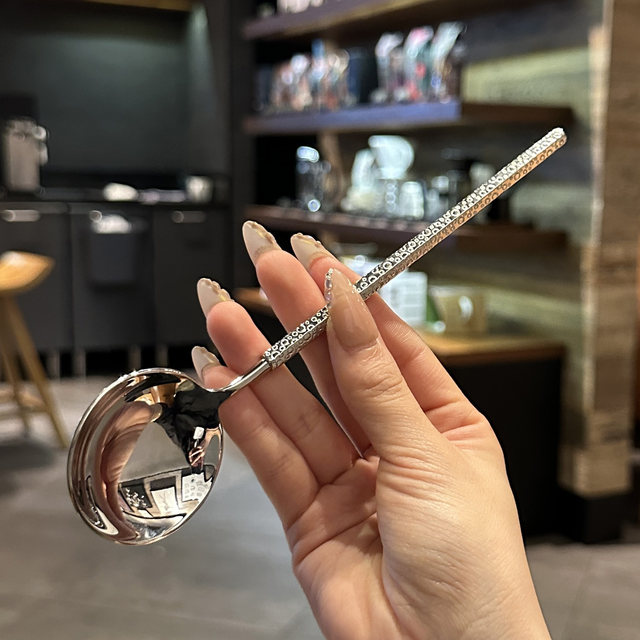 Japanese hammer pattern 304 stainless steel western food spoon main meal more meal spoon spoon