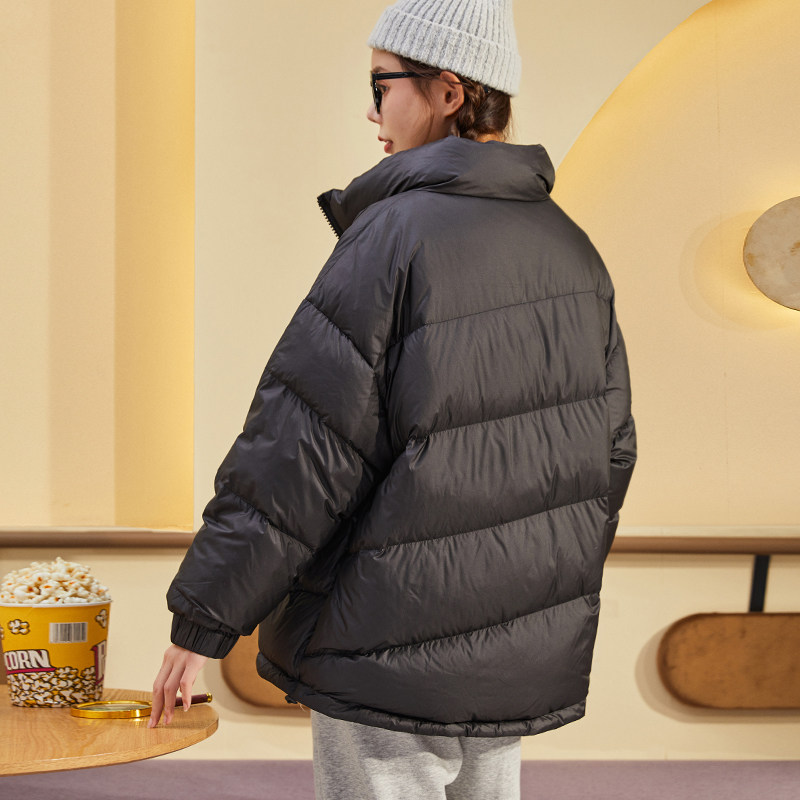 唐狮宽松保暖短款新款立领羽绒服 唐狮outlets店羽绒服