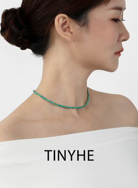 TINYHE米雪菱镁矿绿松石项链