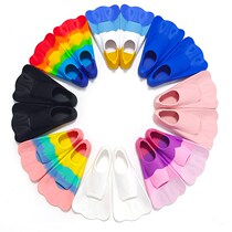 Child Snorkeling Diving Silicone Feet Webbing Swimming Special Children Freestyle Training Breaststroke Short Footed Webbed Duck Palm Frog Shoes