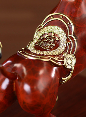 宽和桌面电视柜乾坤牛摆件装饰品