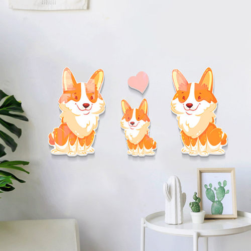 墙面装饰遮丑补洞神器立体墙贴画自粘卧室房间门网红贴画墙壁遮孔 - 图2