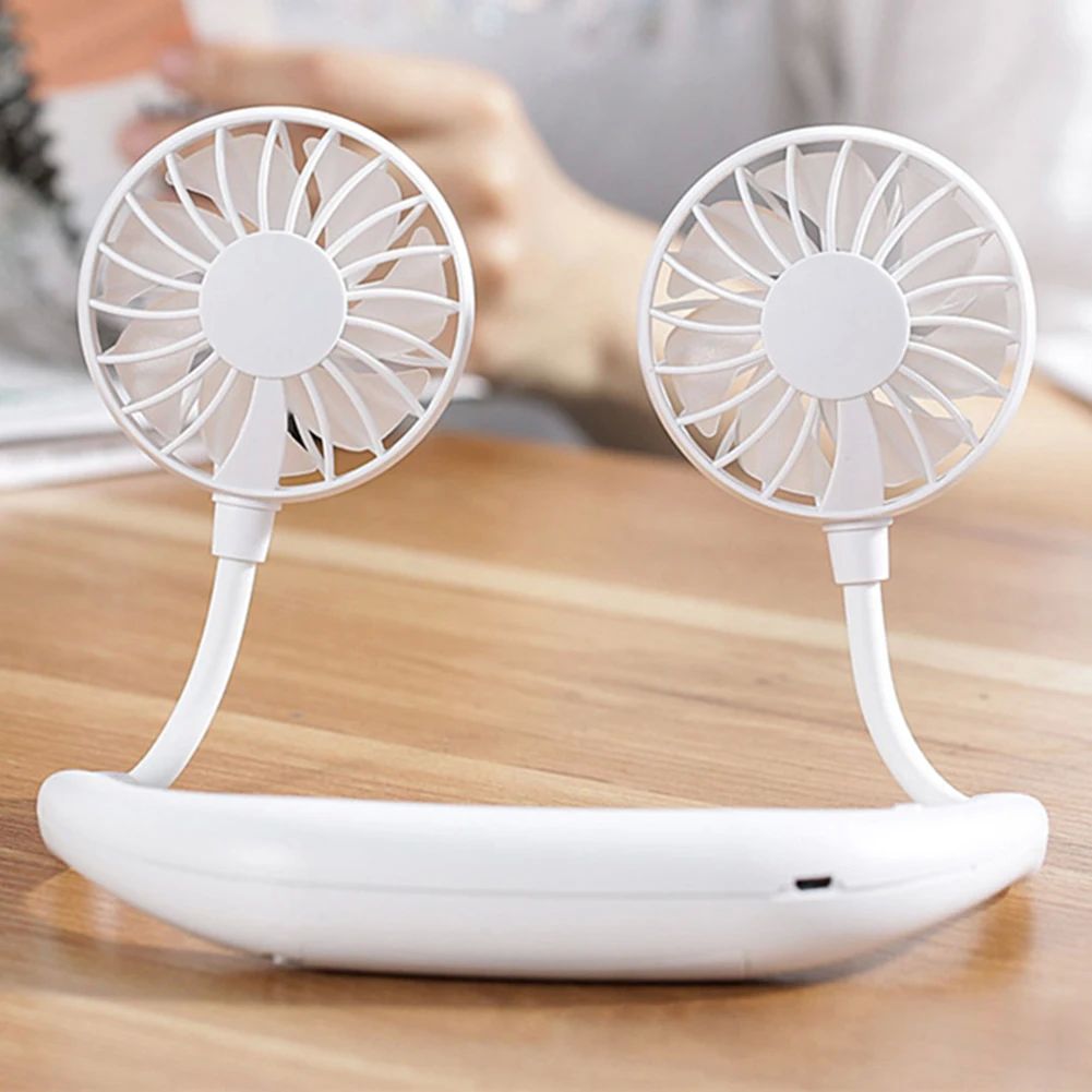 1200mAh Hanging Neck Fan Small Air Cooler Sports Fan Low Noi - 图1