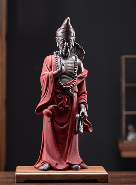 陶瓷摆件中式家居客厅发光灯圈