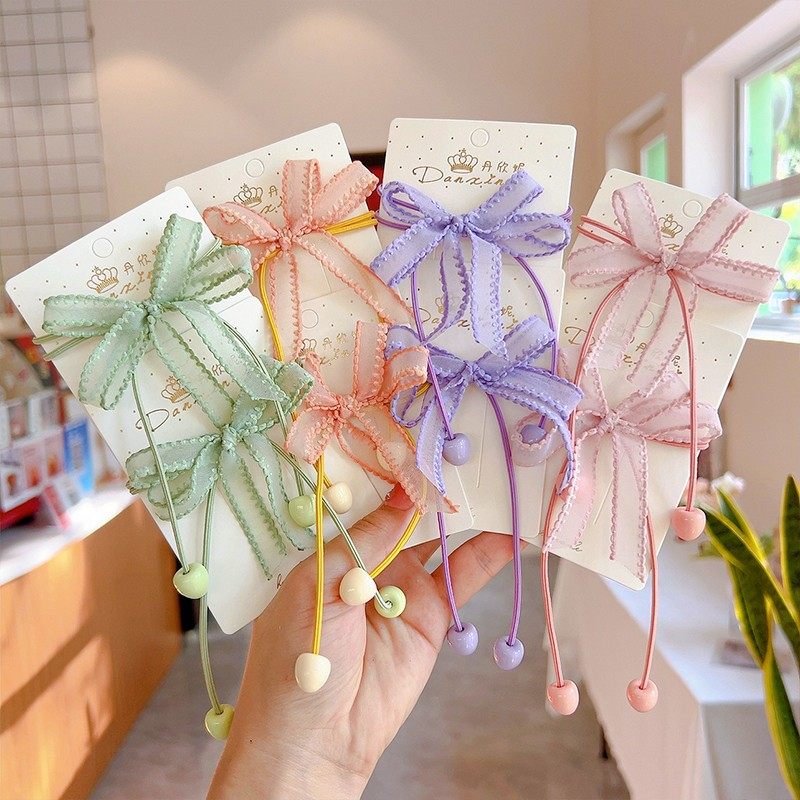 儿童扎丸子头蝴蝶结头绳新款小公主汉服头饰网红女童发圈发绳发饰,淘宝优惠券,粉丝福利购,淘宝优惠卷