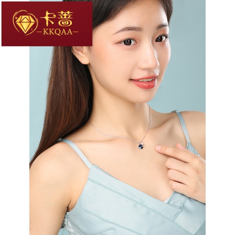 kkqaa星球施华世洛奇925纯银项链 卡蔷饰品项链