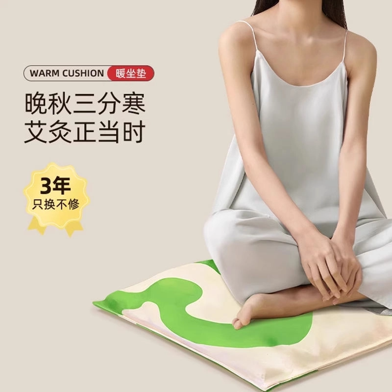 元气达人同款艾灸坐垫电加热艾草热敷毯艾绒办公室坐灸垫女发热臀,淘宝优惠券,粉丝福利购,淘宝优惠卷