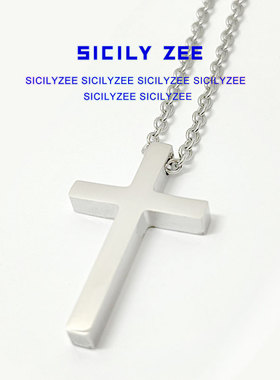 极简十字架钛钢不掉色