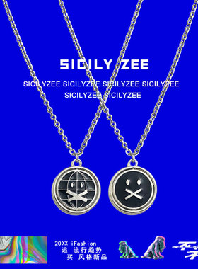 可旋转XBOX潮酷项链情侣