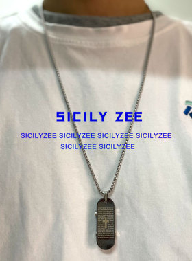 SIZEE秋季滑板嘻哈街头搭配项链