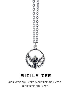 sicilyzee天使项链潮女街头学生