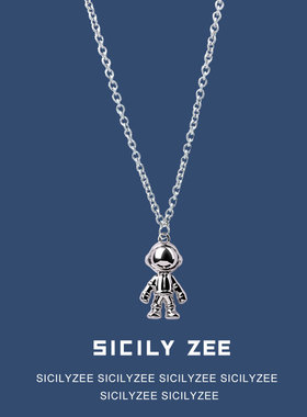 SIZEE宇航员嘻哈个性INS项链