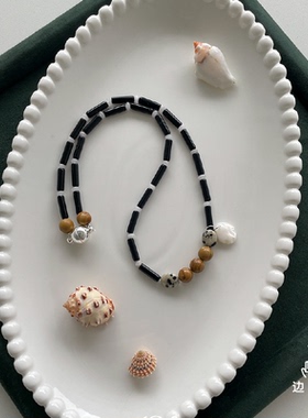 边顶纯手工串珠项链白玛祈福项链民族风时尚穿搭配饰