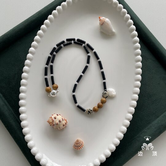 边顶纯手工串珠项链白玛祈福项链民族风时尚穿搭配饰
