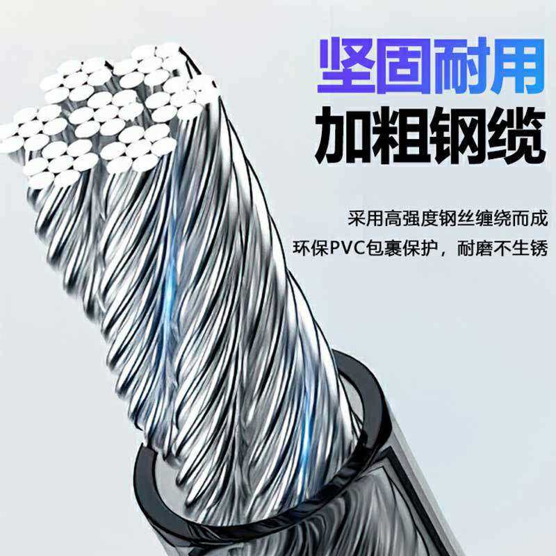 Bicycle lock password lock mountain bike wire lock 5-digit anti-theft wire electric bike helmet lock bicycle chain lock