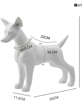 塑料道具狗宠物衣服展示模特狗橱窗装饰家居桌面落地狗摆件