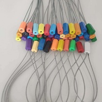 Lockdown steel wire seal disposable plastic lead seal water meter electric meter logistics oil tanker container seal tie tie