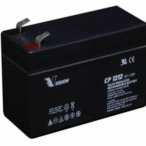 VISION蓄电池CP1213 12V1.3AH 阀控式密封铅酸免维护UPS电源 - 图1