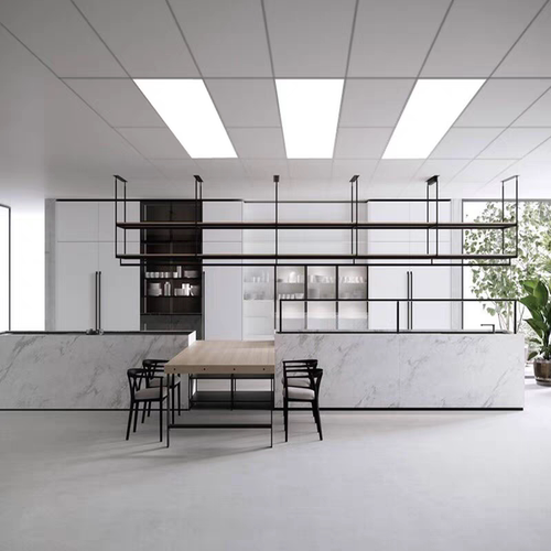 集成吊顶600x1200led平板灯30x120石膏矿棉板嵌入式格栅工程灯盘 - 图2