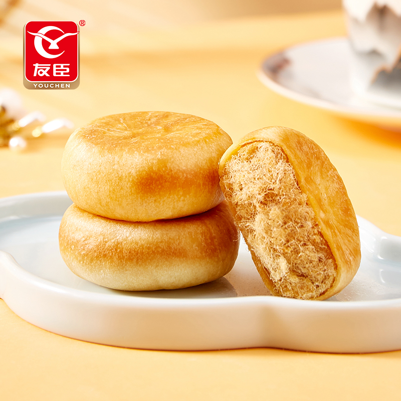 友臣肉松饼营养代早餐面包糕点休闲零食健康整箱食品美食小吃散装