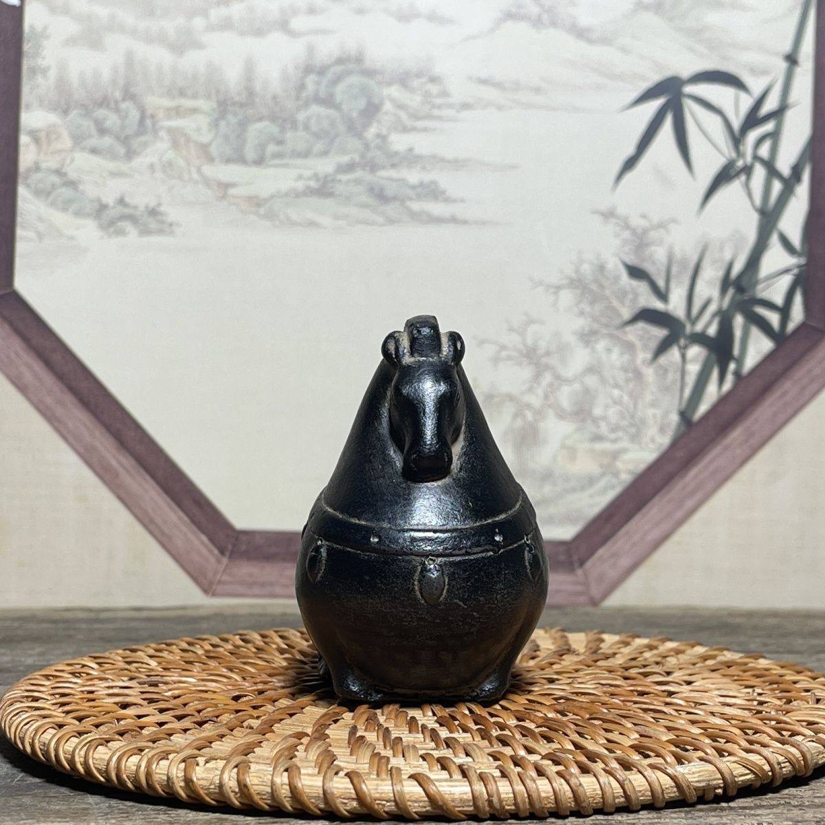 仿古中式小唐马摆件复古禅意小茶宠摆件国风创意家居茶桌桌面装饰,淘宝优惠券,粉丝福利购,淘宝优惠卷