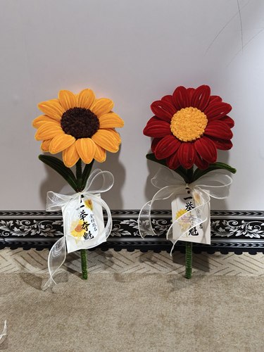 成品向日葵一举夺魁扭扭棒手工花束高考中考教师节送孩子成长礼物 - 图1