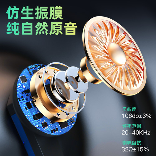 游戏耳机通用typec扁头适用vivo红米OPPO黑鲨3.5圆头电竞吃鸡 - 图0