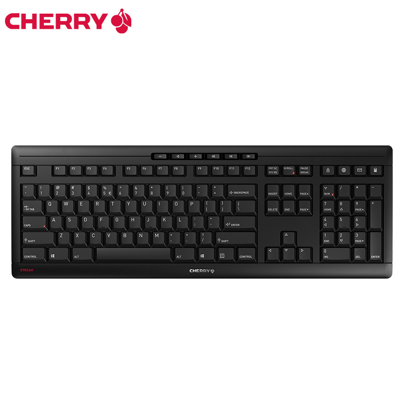 CHERRY樱桃无线键盘办公薄膜笔记本台式电脑通用外接打字静音键盘