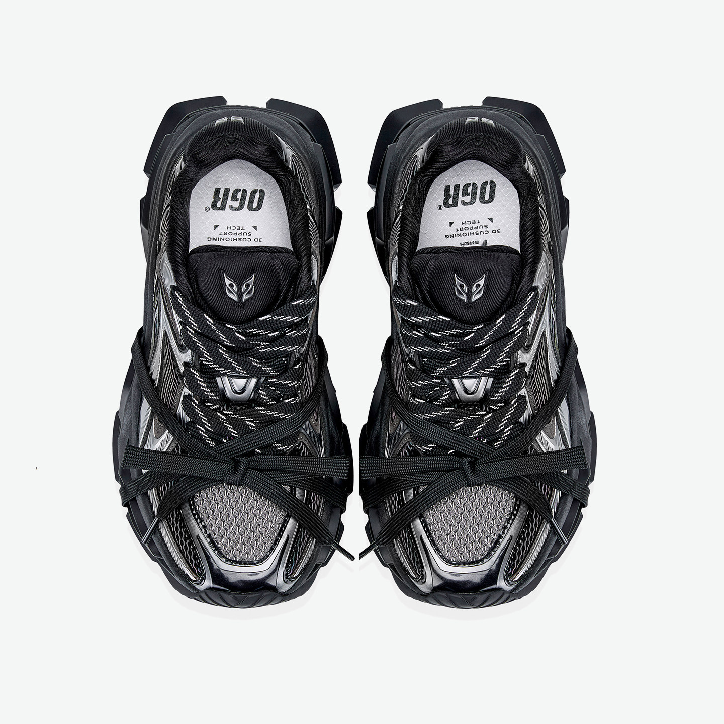 OGR异瞳2.0猫眼鞋老爹鞋2025冬季新款男女绑带厚底增高炫光机甲,淘宝优惠券,粉丝福利购,淘宝优惠卷