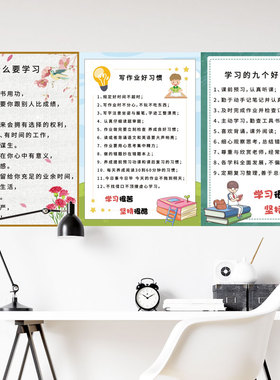 语录励志房间内容不伤墙可定制