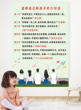 父母规好习惯展板标牌墙贴