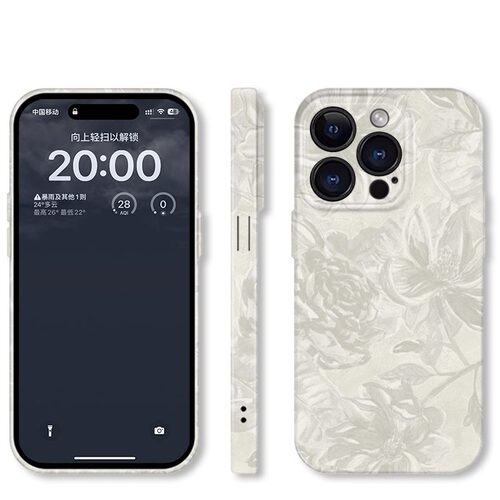 焱焱ins冷淡风花朵 适用苹果17手机壳菲林二合一nova13华为p70mate60小米15文艺opporen14vivo荣耀300iPhone1 - 图2
