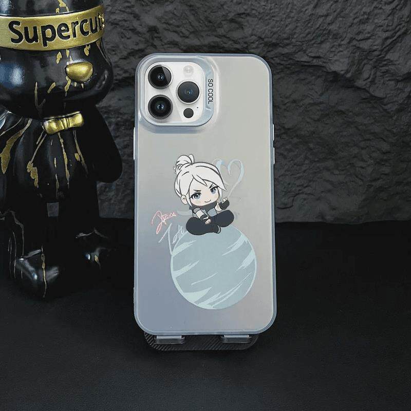 焱焱情人节捷风双层彩银手机壳适用苹果15华为荣耀OPPOVIVO小米14