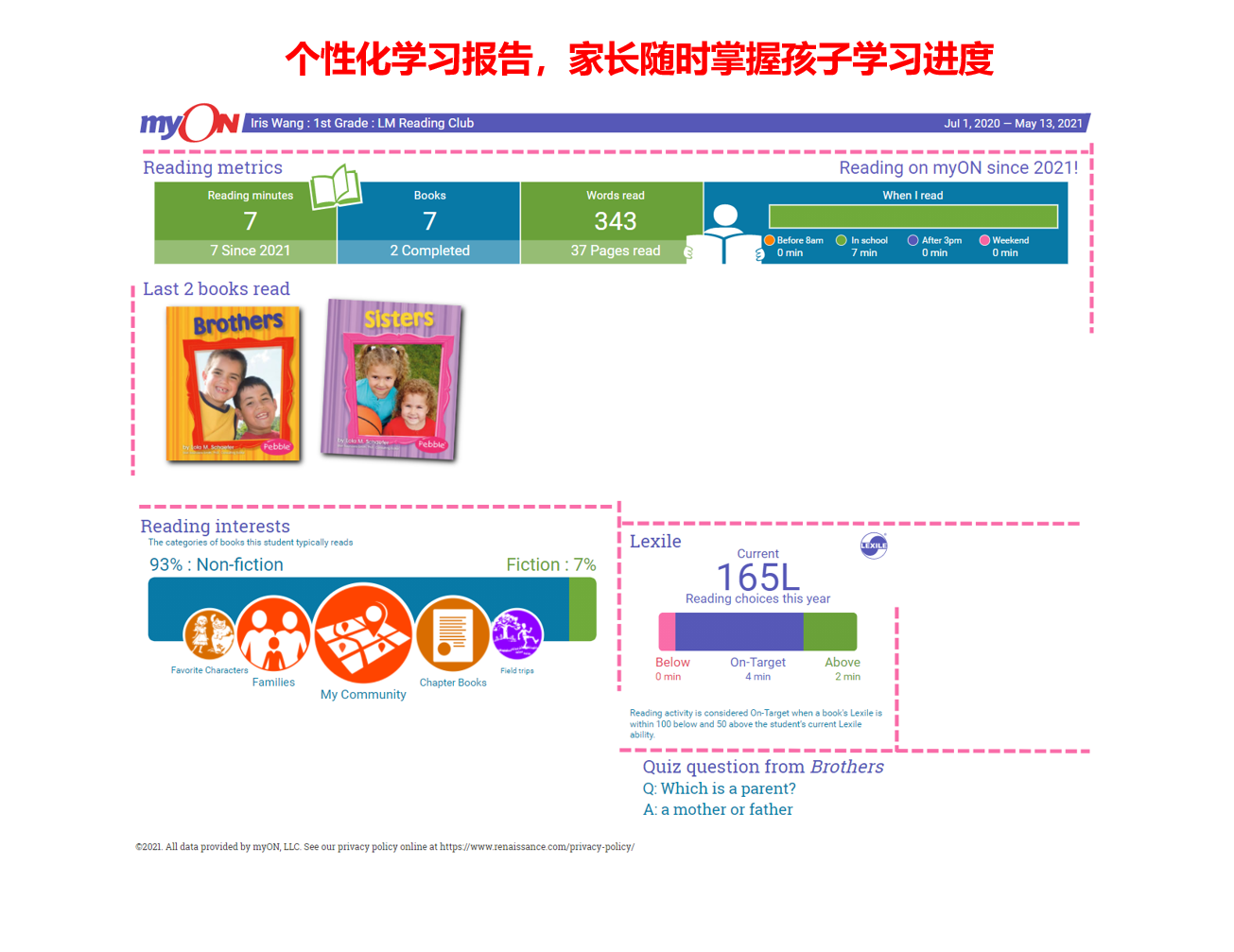 myON线上图书馆蓝思Lexile测试AR账号分级阅读reading STAR测试 - 图2