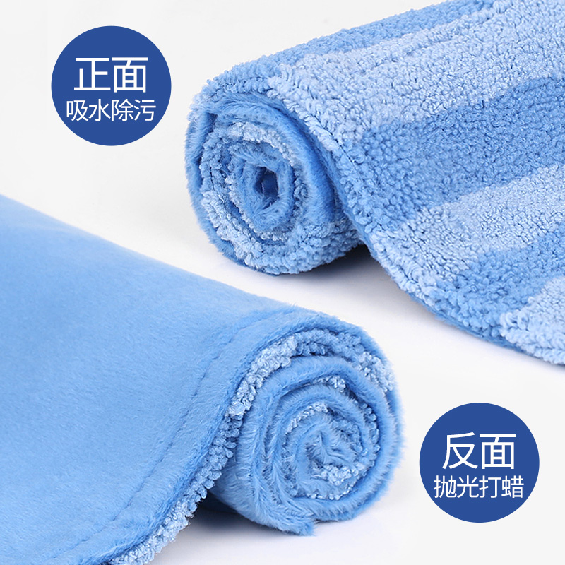 美丽雅平板一拖夹布毛巾拖把干湿两用家用懒人大面板净木地板拖把