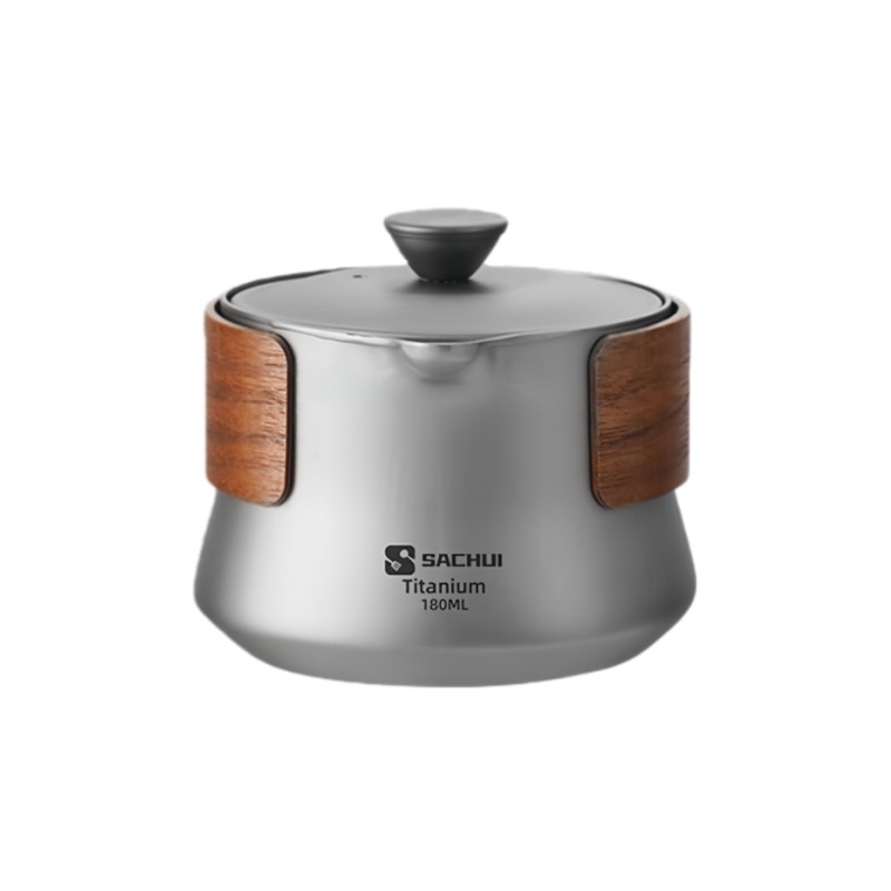 纯钛茶具旅行快客杯便携式户外钛金属泡茶器双层防烫露营登山装备,淘宝优惠券,粉丝福利购,淘宝优惠卷