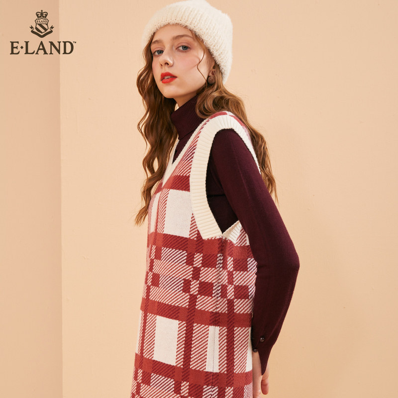 eland初恋系超仙可盐可甜连衣裙 衣恋集团outlets店连衣裙